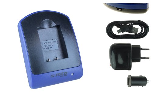 Cargador de batería 3 en 1 para Nikon EN-EL11 y Olympus Li-60B