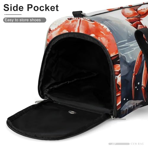 Sac de gym avec compartiments au design élégant mer de crabe - 7