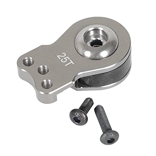 Replacement Part For 25T Teeth Tooth Half Servo Arm For 1/8 1/10 RC Car Boat SANWA TACTIC ACOMS AITEC SAVOX - (Color: Light Grey)