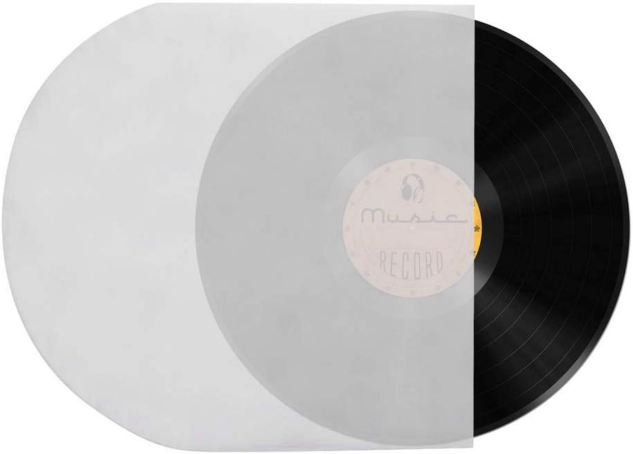 Hoopoocolor Record Sleeves for 10 Inch Vinyl Records, Protect Vinyl Record from Dust and Scratch, Avoiding Data Corruption, Anti Static, Turnable CD Player Protective Bag(100PCS)