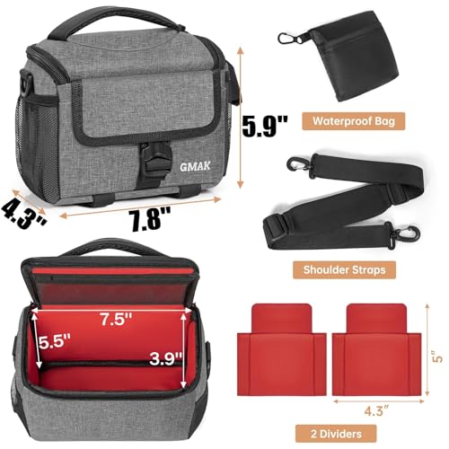 Bolsa para cámara compacta con cubierta impermeable miniatura 3
