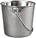 Advance Pet Products Heavy Stainless Steel Round Bucket, 1-Quart