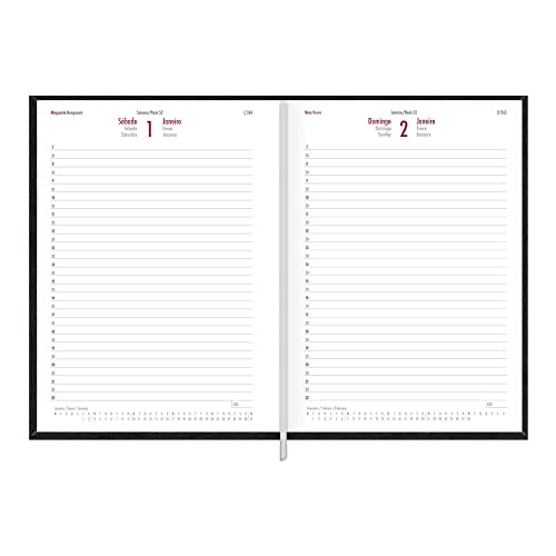 Agenda Executiva Costurada Diária Napoli, Tilibra, 312207