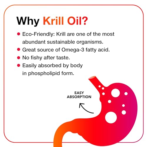MegaRed - Omega-3 Krill Oil 350mg Softgels (130 Count in A Bottle), EPA & DHA Omega-3 Fatty Acids with No Fishy Aftertaste Unlike Fish Oil, Contains Antioxidant Astaxanthin - Thumbnail 5