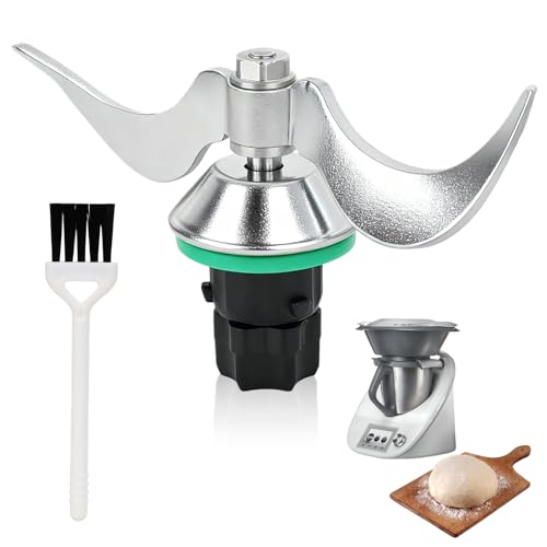 Teigmesser für Thermomix TM6 TM5 TM31, Edelstahl Hörnchenmesser & Reinigungsbürste, Ersatzteile Kompatibel mit Vorwerk T...