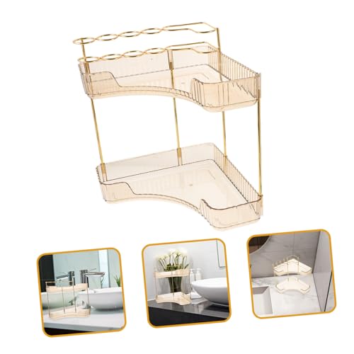 Étagère de rangement d'angle pour cosmétiques et parfums de coiffeuse - 8