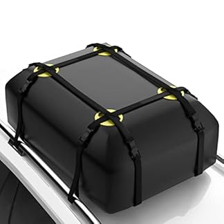 Nabiye car roof bag waterproof car roof box with anti slip mat and 6 heavy duty straps roof bag suitable for all vehicle withwithout rack 15 cubic feet425 liters