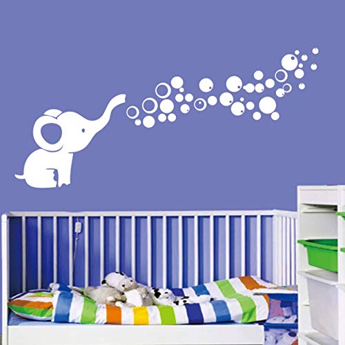 Vinilo Decorativo Infantil Elefante Blanco 13.7x22.4 in miniatura 2