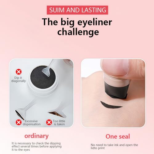 Delineador líquido SAUBZEAN Winged Eyeliner Stamp Negro miniatura 4