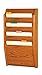 Wooden Mallet 4-Pocket File Holder, Letter Size, Medium Oak