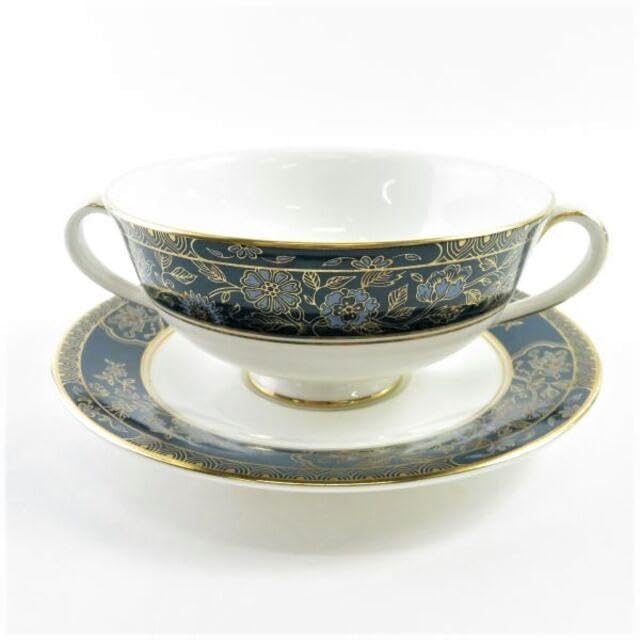 ロイヤルドルトン【カーライル】ダブルハンドル カップ&ソーサー 2点 ② ロイヤルドルトン【カーライル】ダブルハンドル カップ&ソーサー 2点 ②