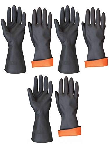 ALIJA Heavy Duty Rubber Hand Gloves (Black, Free Size) - Pack of 3 (B07TWRZLLK) Amazon Price History, Amazon Price Tracker