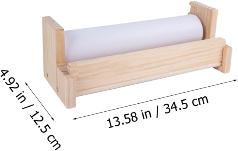 Wooden Tabletop Easel with Blank Paper Roll Smooth Thick Drawing Paper Holder for Boys and Painting Supply for Art and Graffiti Activities