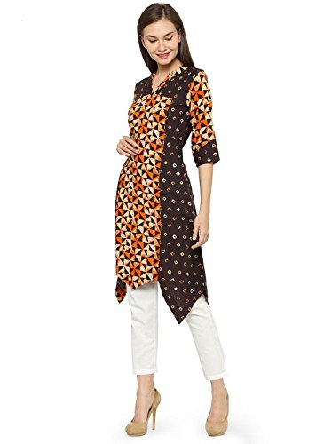 Image of INDIBELLE Raglan Double Print Rayon Kurta