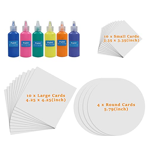 Spin Art Paint Refill Pack is for The Wings Giant Spin Art Machine