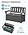 SERWALL HDPE Outdoor Storage Bench, All-Weather, UV-Resistant Deck Box with Waterproof Storage Bags, 57 Gallon Dual-Use Seat & Organizer Deck Boxes for Patio, Garden Tools & Pool (Gray)