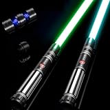 Viglaschill Dueling Sabre laser FX Lot de 2 sabres laser rechargeables 24 couleurs 6 modes sonores 2 en 1 Jouet sabre laser détachable pour enfants et adultes Cadeau de Noël Halloween