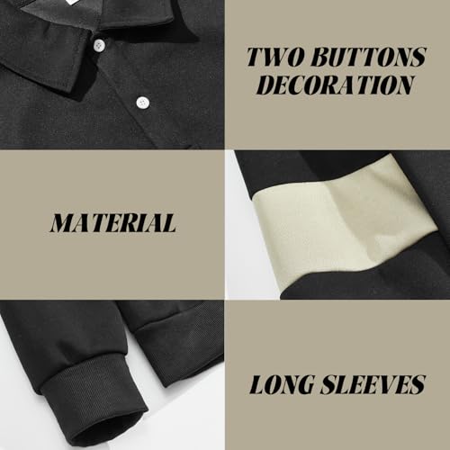 Mens Quarter Sweatshirt Casual Long Sleeve Polo Collar Quilted Sweatshirt Striped Button Pullover Shirts4