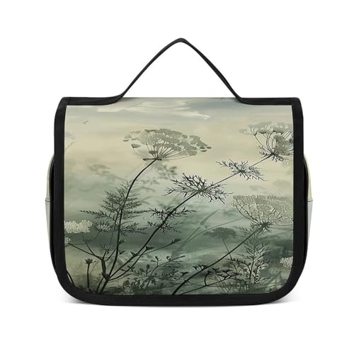 Trousse de toilette suspendre pour vos week-ends et vacances motif chat noir bucolique