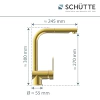SCHÜTTE 79770 London Küchenarmatur mit ausziehbarer Geschirrbrause – Ansicht 5
