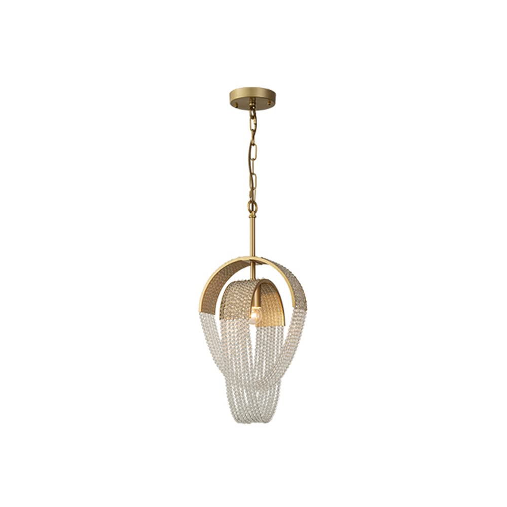 KXEcoLife Chandelier Light Luxury Tassel Crystal Cloakroom Restaurant Corridor Balcony Art