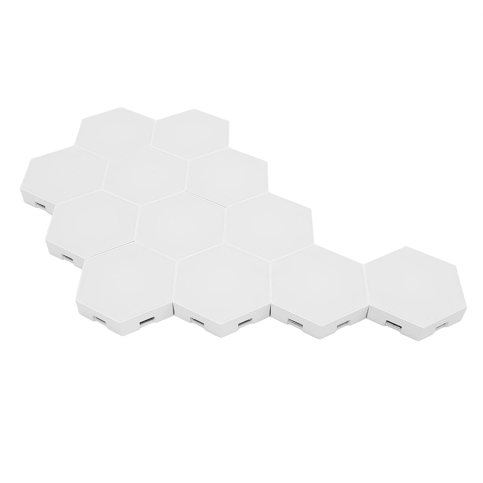 CHICIRIS Appliques Murales Hexagonales, Panneau LED RVB Intelligent avec Commande Vocale et Synchronisation de la Musique, Idéales pour la Décoration de Chambre et de Vacances