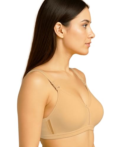 Image of SONA M1020 Non-Padded Non-Wired Molded Medium Coverage T-Shirt Bra with Adjustable Straps