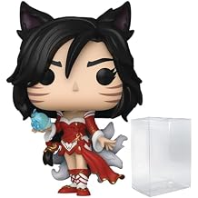 POP Games League of Legends - Ahri Funko Vinyl Figure Bundled with Compatible Box Protector Case, Multicolor, 3.75 inches