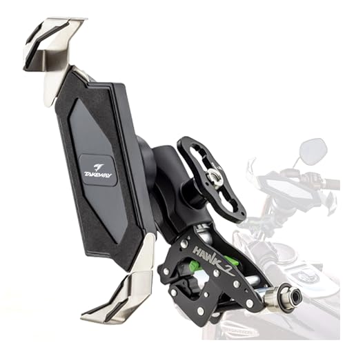 Support de téléphone pour moto anti-vibration à double bras