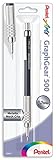 Pentel Arts GraphGear 500 Premium Drafting Pencil, 0.7mm, Blue Barrel, 1-Pack (PG527CPABP)