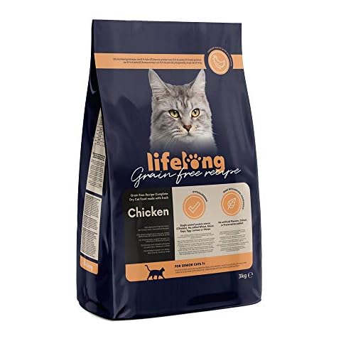 Amazon Lifelong Grainfree Dry Cat Food for Seniors Cover