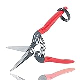 Gardeness 芽切り鋏 剪定ばさみ SK5高炭素鋼 園芸用はさみ 果樹 庭木 盆栽 観葉植物に サクサク切れる 錆びにくい 握りやすい 庭園作業 ガーデニング 観葉植物 園芸用品 収穫用 菜園鋏