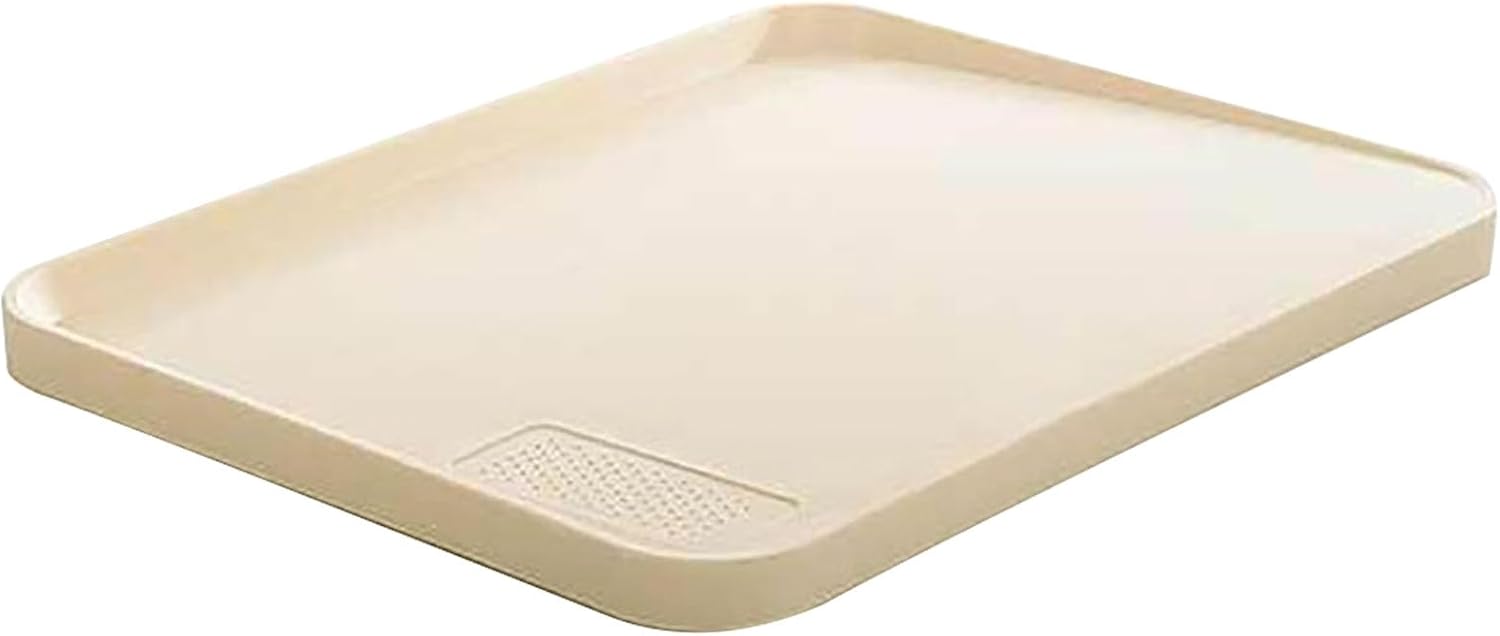 Chopping Board, Kitchen Cutting Board Raised Edges Anti Skid Double Sided High Safety Sturdy PP Plastic Cutting Board for Cooking Home
