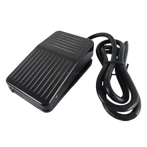 1Pcs TFS-01 Black Foot Pedal Switch AC 250V 10A SPDT NO NC Antislip Momentary Power FS-1 With 1M Wire