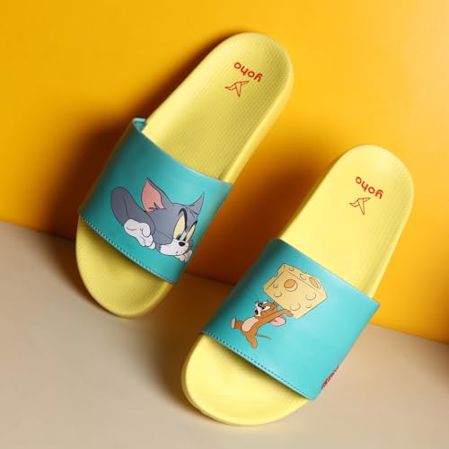 Image of YOHO Sliders for Women | Comfortable and Lightweight Slides | WB Cartoon & Comic Characters: Tom & Jerry, Big Bang Theory, Friends, Games of thrones and Wonder Woman Footwear for Girls