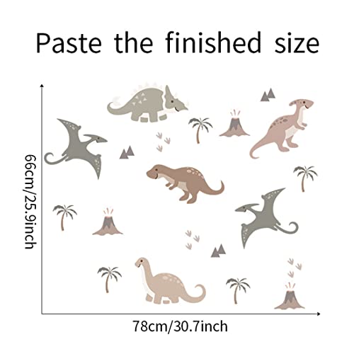 Stickers de dinosaurios adhesivos y removibles miniatura 7