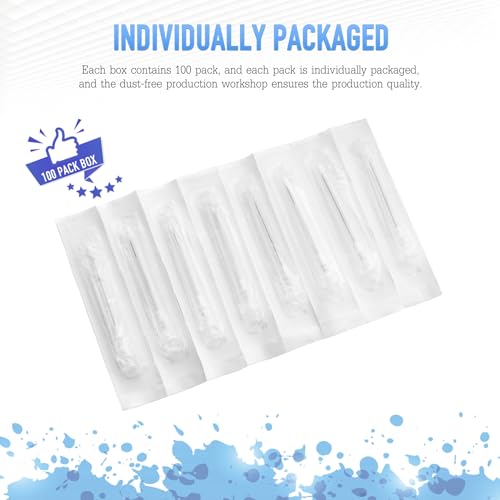 34G 5/32 Inch Disposable Needle with Cap Lab Luer Lock Dispensing Needles Accessories, 100 Pack - Thumbnail 4