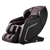 Titan TP-Cosmo Full Body Massage Chair SL-Track Massage Air Massage & Back Heating Voice Control Space Saving (Brown)