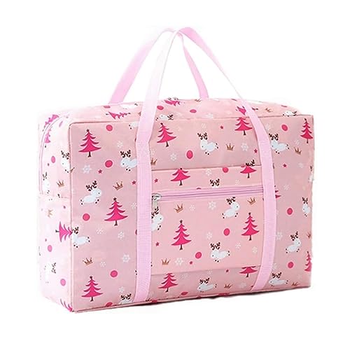 Sac de voyage pliable 33x47x16 cm bagage cabine avion rose