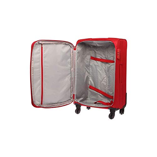 Image of Safari Swift Polyester 55 4W Softsided Blue Trolley Suitcase