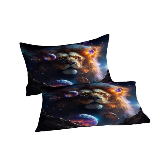 Couvre-lit lion 200x200 cm en microfibre premium de qualité supérieure - 7