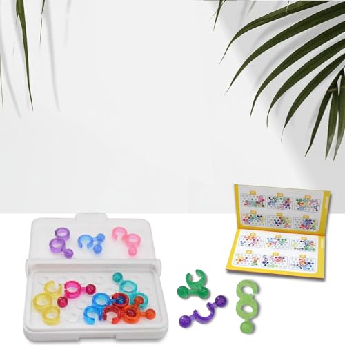 Image of WireScorts IQ Link Game Toy, Travel Game for Kids and Adults, Brain Game Iq Games with 120 Challenges - Multicolor