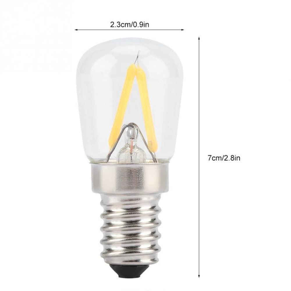 AGIPS FARMACEUTICI Jiaxu luci ad Ampio voltaggio 20 pz/Lotto E14 T24 Filamento 2W LED Lampada da Frigorifero LED Filamento Lampadina di Ricambio Lampada Alogena Lampadine per la casa