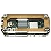 C4Labs Zebra Zero Heatsink Case for The Raspberry Pi Zero 2 - Single Pack, Classic Wood