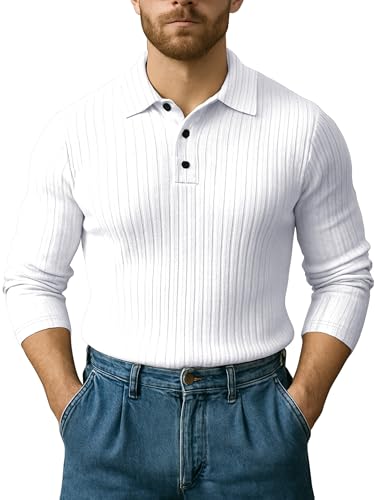 Image of Noble Monk Relax Fit |Textured| Lycra | Polo Neck T-Shirt