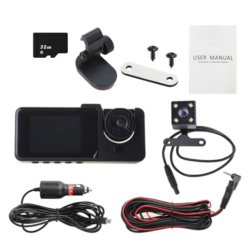 DVR DashCam 1080p enregistreur vidéo voiture intérieur et extérieur