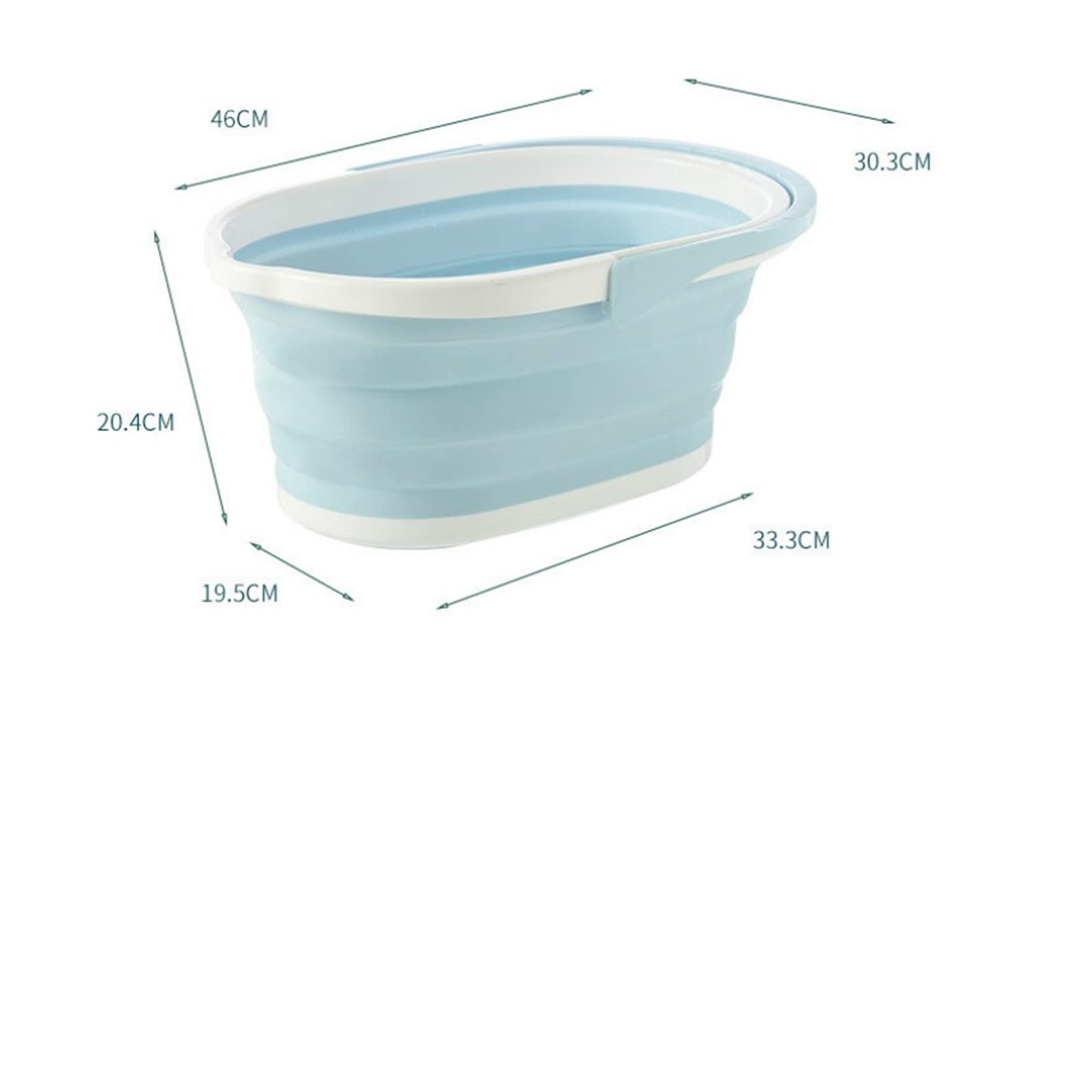 Un Baril Pliant Portable. Seau de vadrouille extérieur Pliable Portable: Pratique for Les Voyages, Bassin Solide for Le Camping, la pêche et Le Lavage de Voiture(Blue)