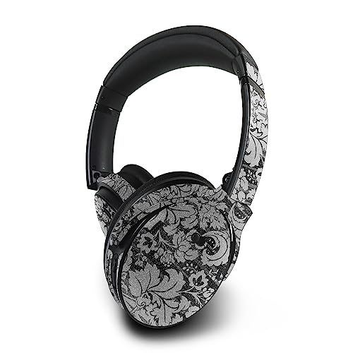 Image of MightySkins Glossy Glitter Skin Compatible with Bose QuietComfort 45 Headphones Floral Retro | Protective, Durable High-Gloss Glitter Finish | Easy to Apply | Made in The USA