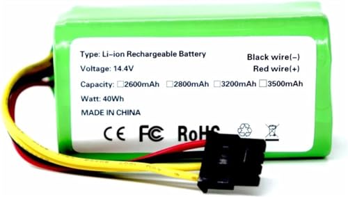 Batería de 14,4 V y 3500 mAh de repuesto para aspiradoras robot