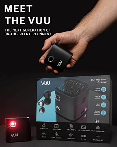 VUU Ultra Mini Portable Projector USB & Wall Charger Included VUU Ultra Mini Portable Projector USB & Wall Charger Included
